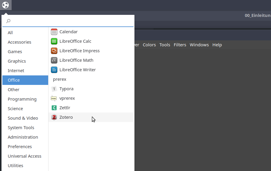 Screenshot from Ubuntu Budgie 19.10